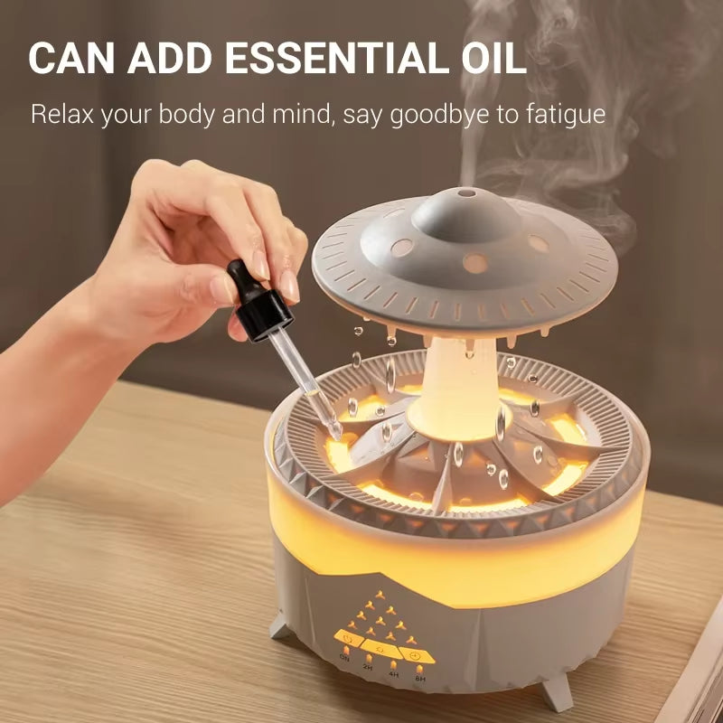 Rain cloud humidifier