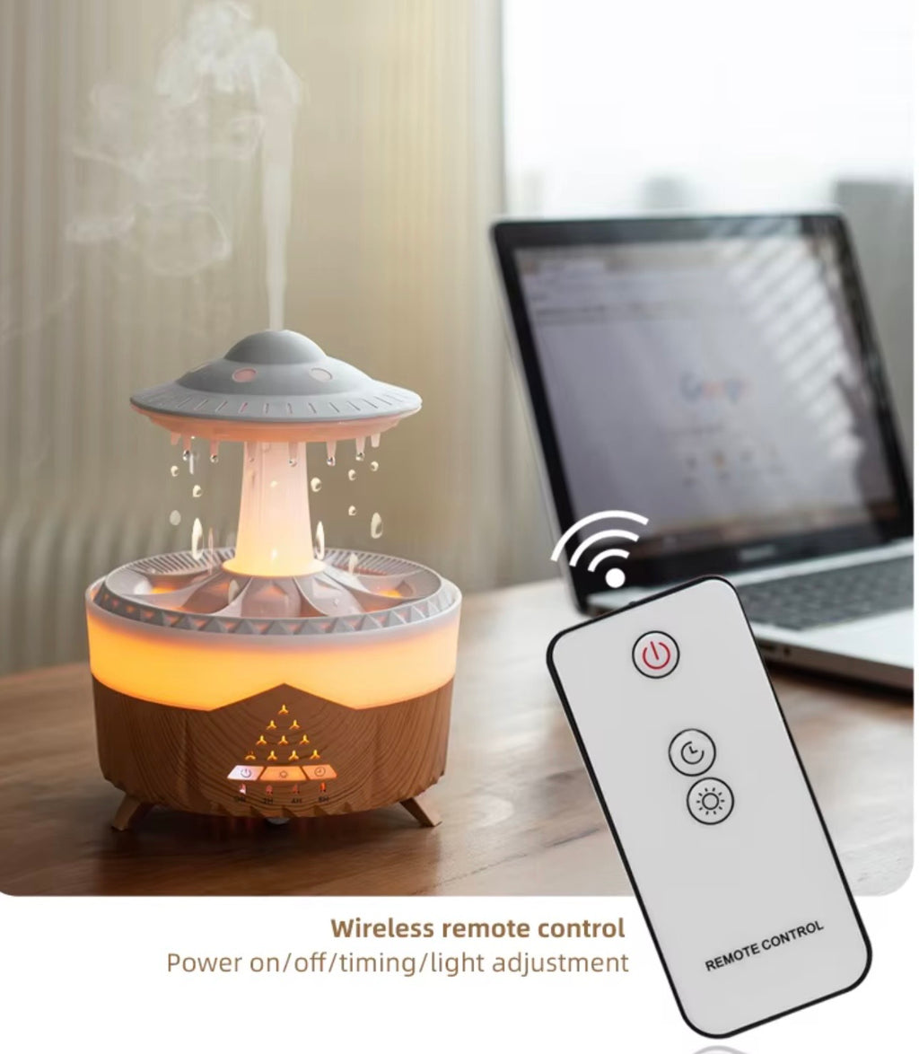 Rain cloud humidifier