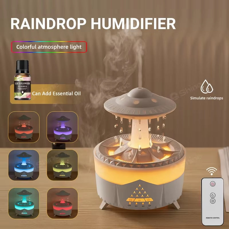 Rain cloud humidifier
