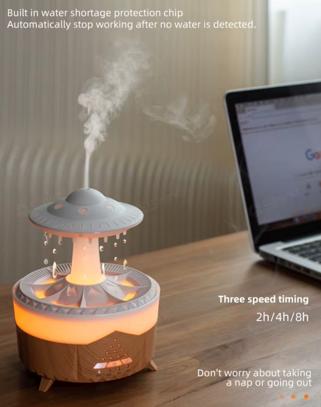 Rain cloud humidifier