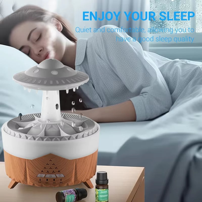 Rain cloud humidifier