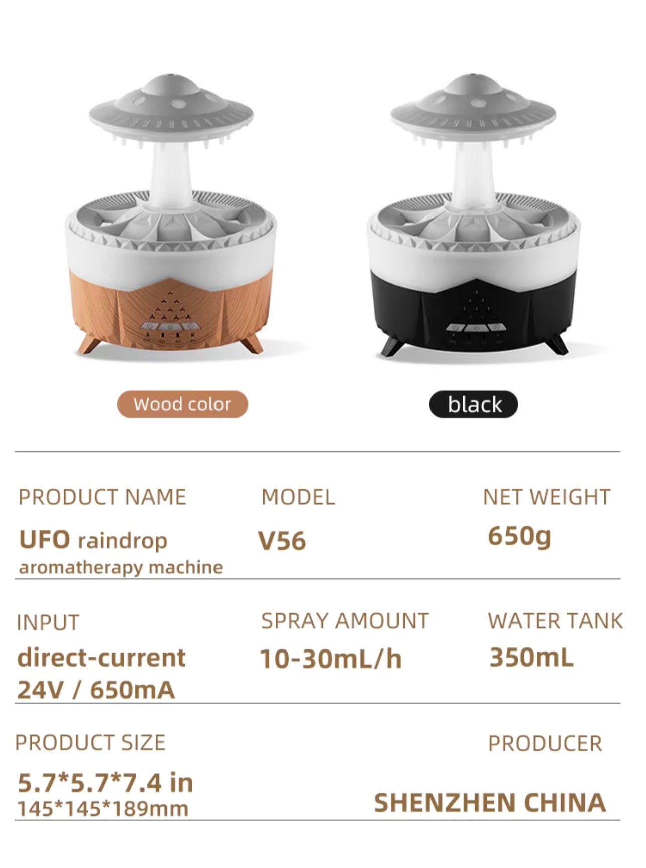 Rain cloud humidifier