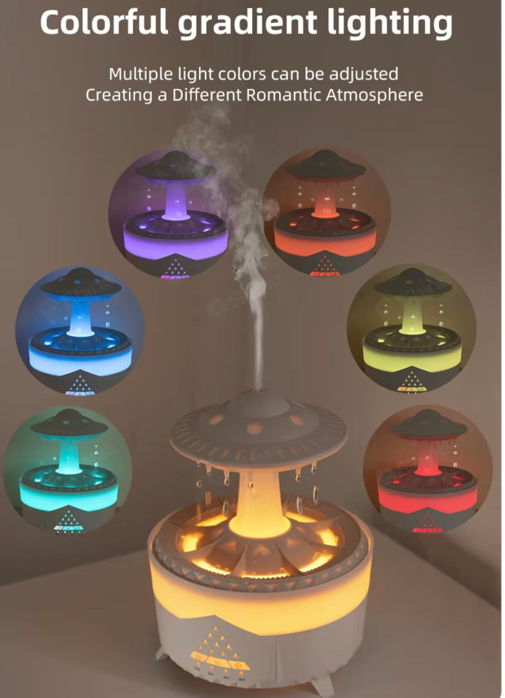 Rain cloud humidifier