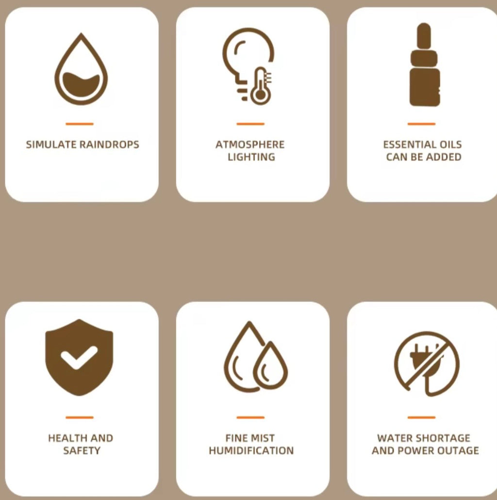 Rain cloud humidifier