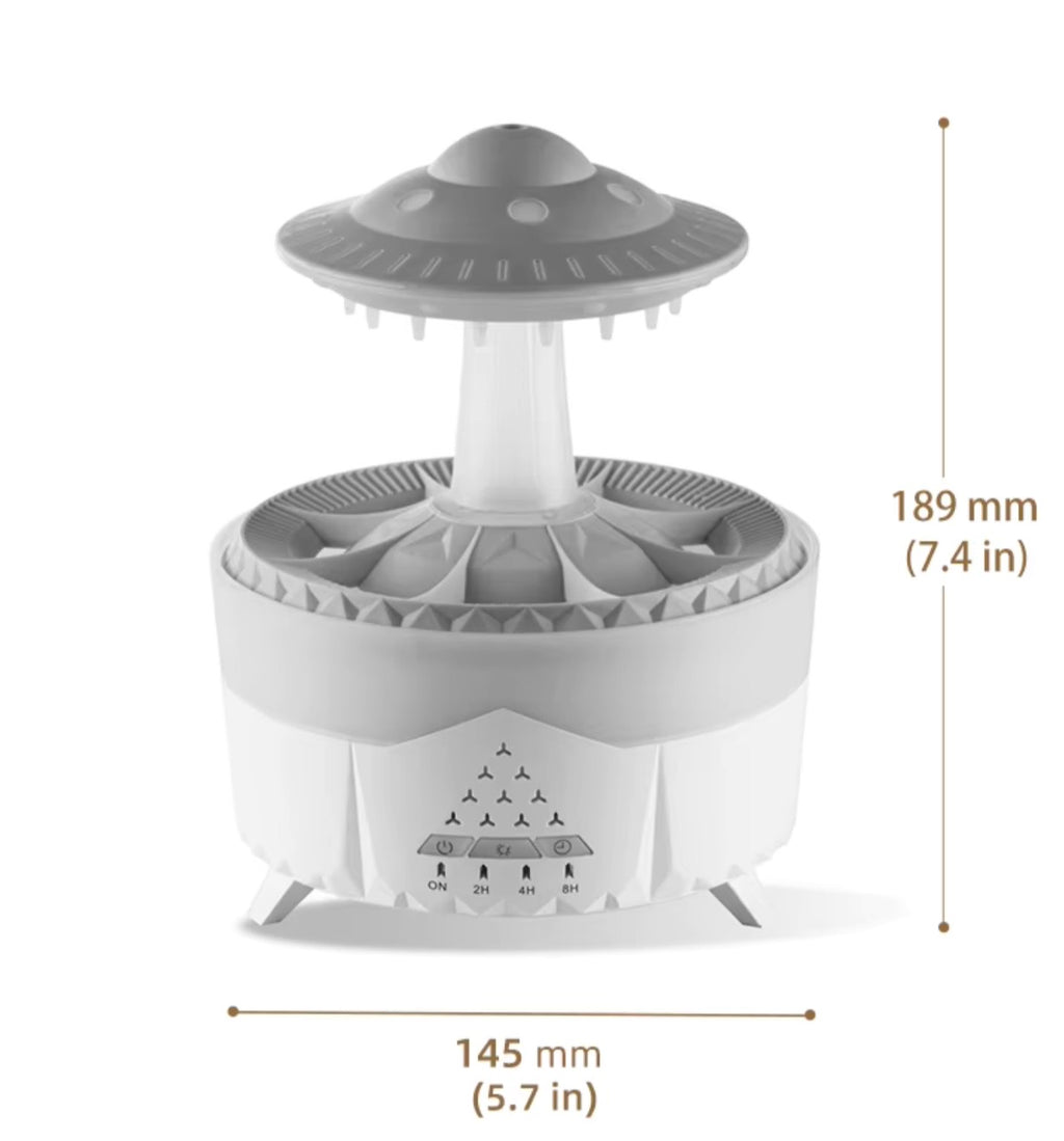 Rain cloud humidifier