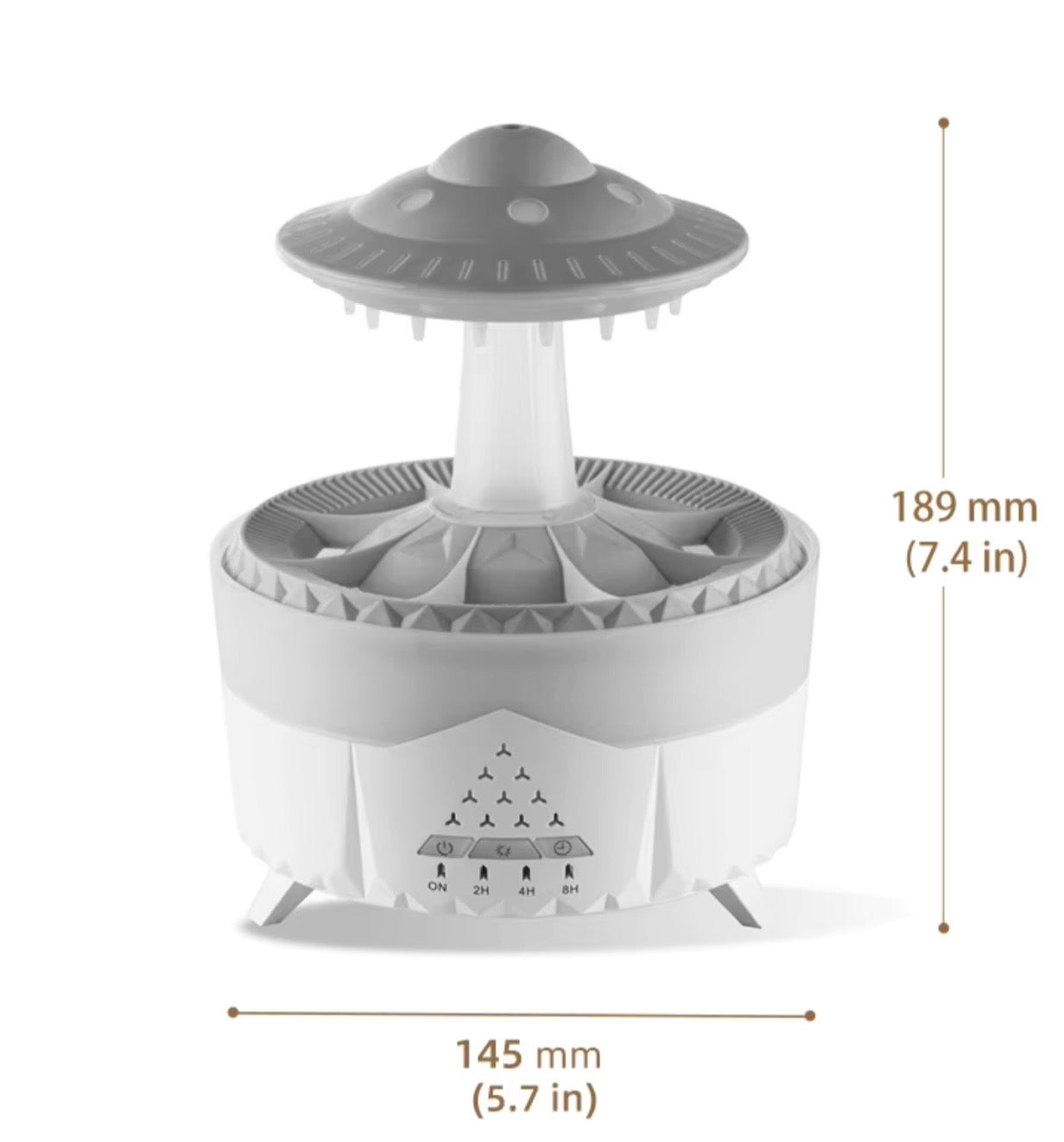 Rain cloud humidifier